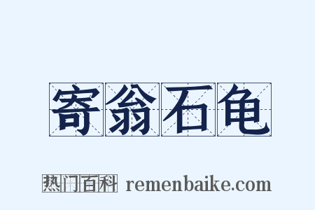 寄翁石龟是什么意思的图片